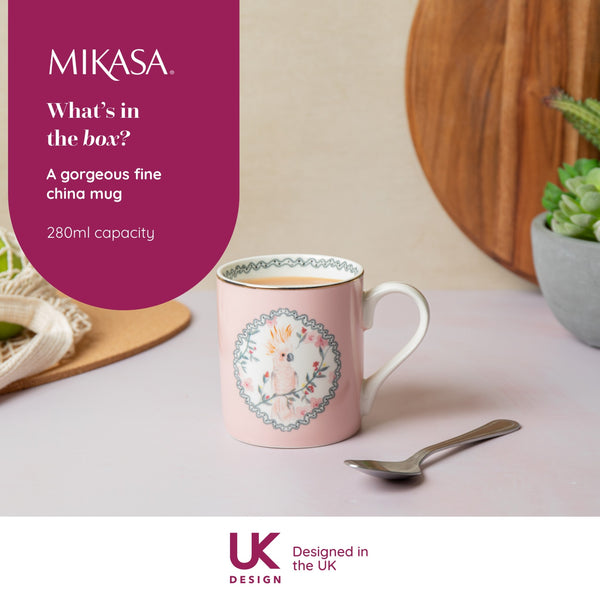 Mikasa Cockatoo Straight-Sided Porcelain Mug, 280ml image 8