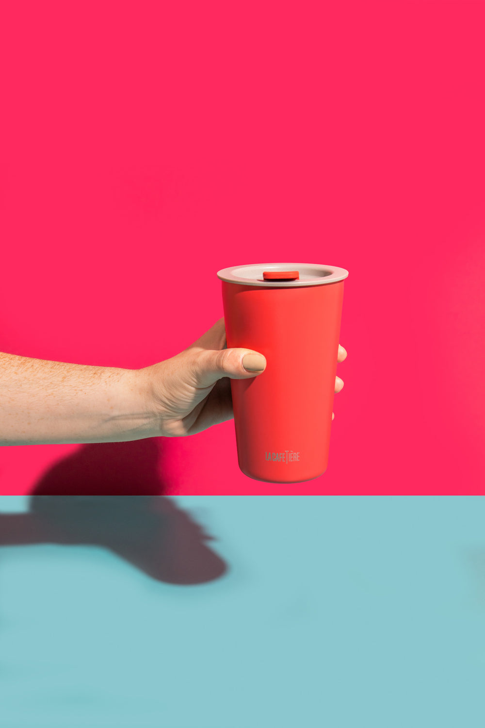 La Cafetière Pavia Travel Flask, 400ml, Red