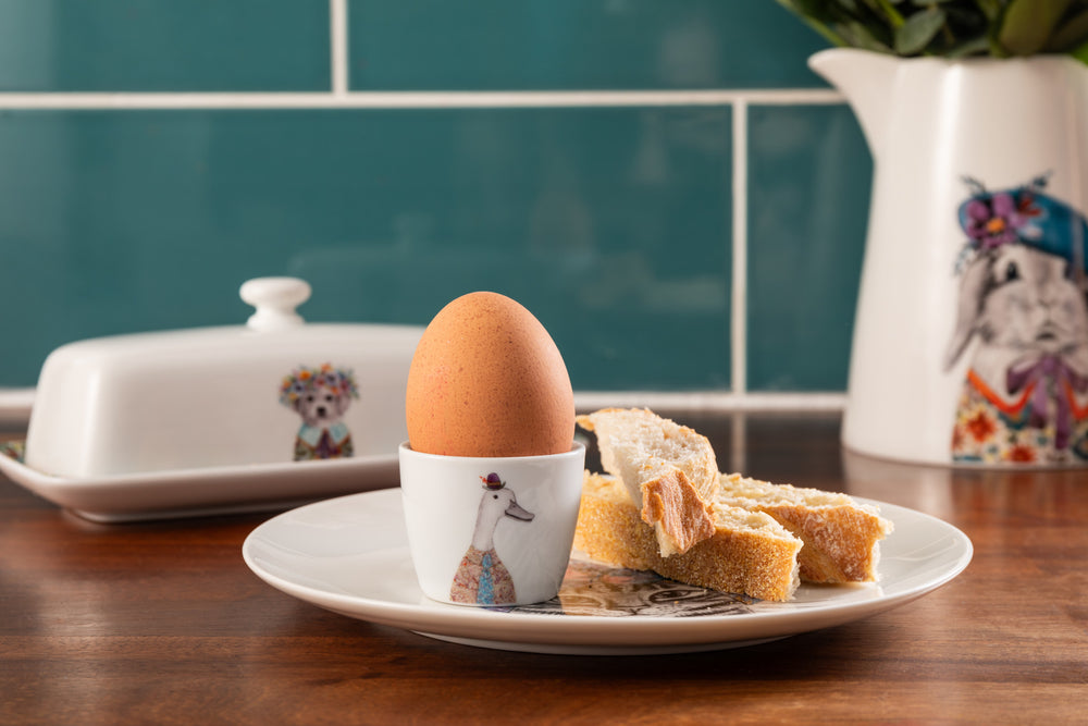 Mikasa Tipperleyhill Porcelain Duck Egg Cups Set of 2, Dia 5 x Height 4CM