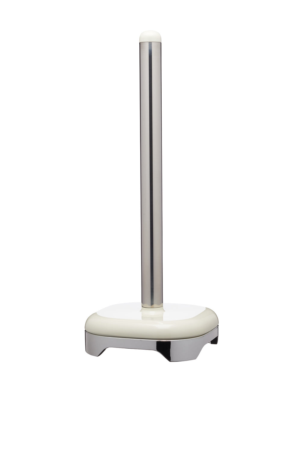 2pc Vanilla Cream Kitchenware Set with 17.5cm Towel Holder and Steel Sink Tidy - Lovello