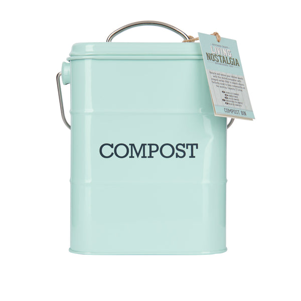 Living Nostalgia Vintage Blue Compost Bin image 4