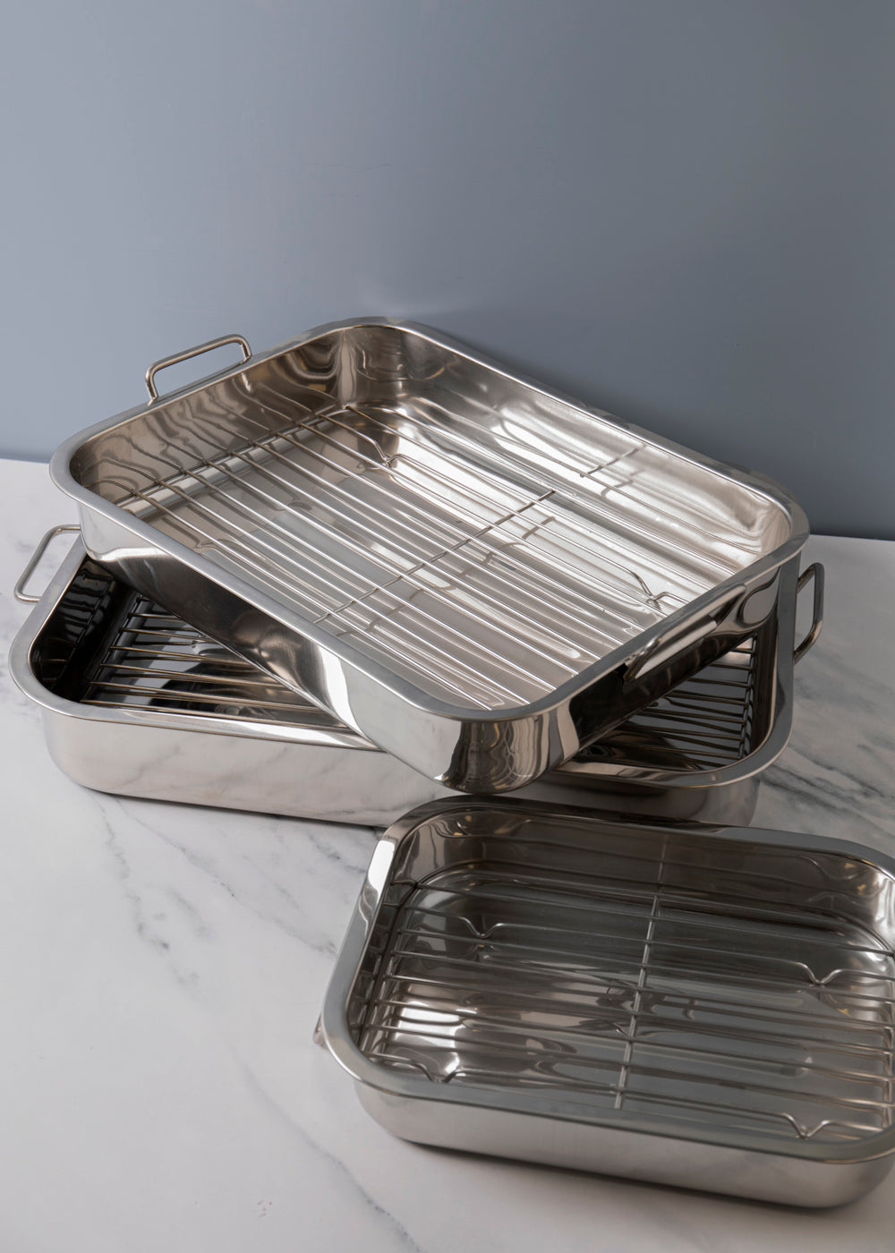 KitchenCraft Stainless Steel Roasting Pan, 27.5cm x 20cm