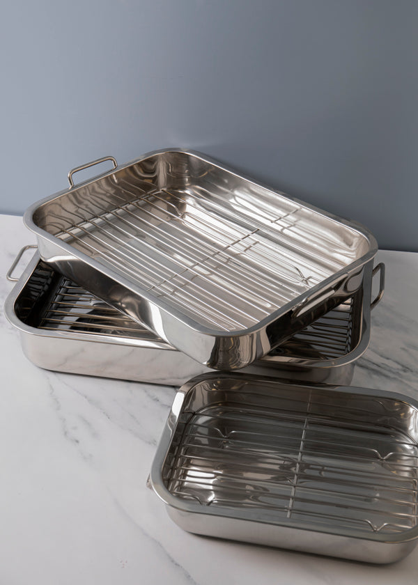 KitchenCraft Stainless Steel Roasting Pan, 27.5cm x 20cm image 11