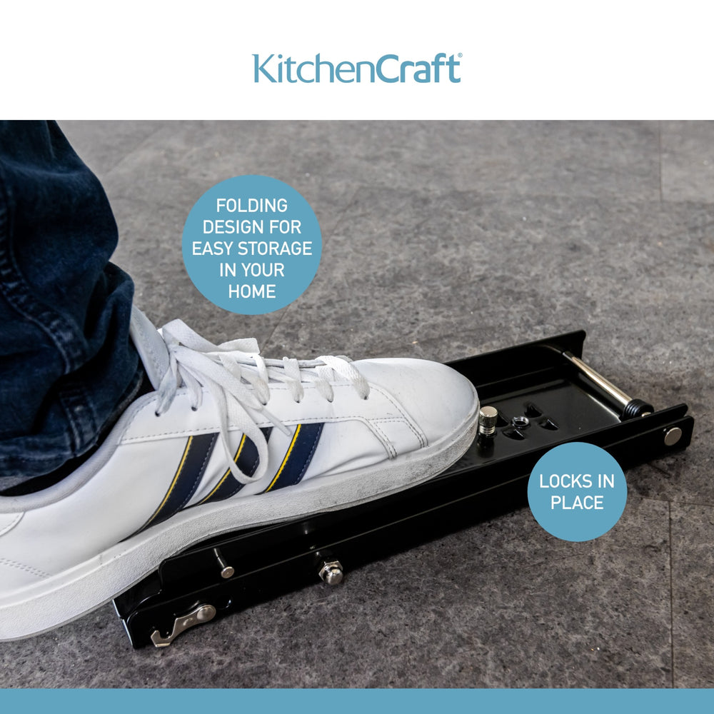 KitchenCraft Floor Standing Foot Operated Can Crusher