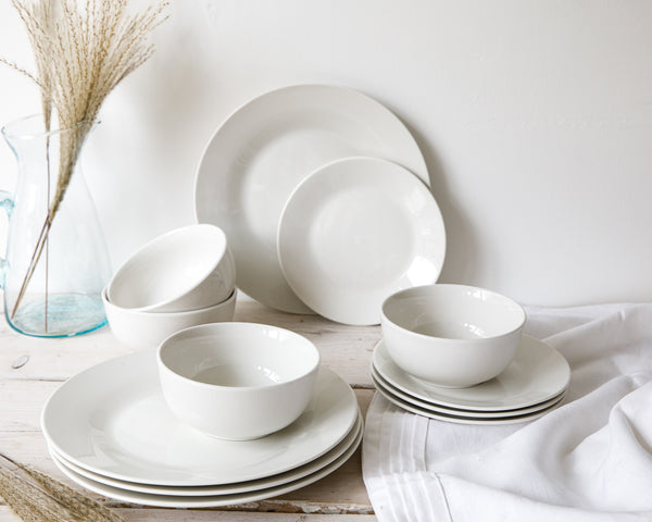 Mikasa Alexis Porcelain 12-Piece White Dinner Set image 11