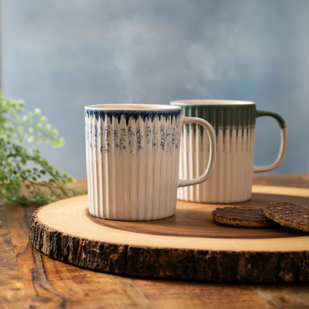 Mikasa Blue Textured Mug, 410ML