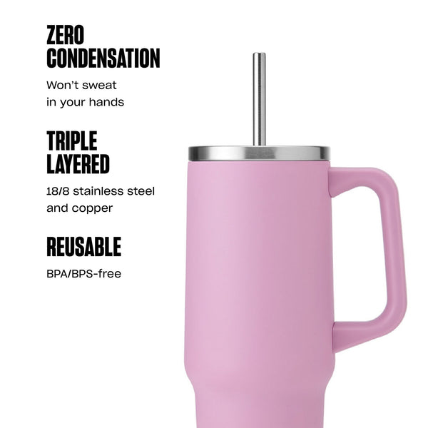 S'well Tumbler XL, 1180ml, Hydrangea Pink image 8