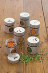 Home Made Set of 6 Stainless Steel Spice Jars image 2