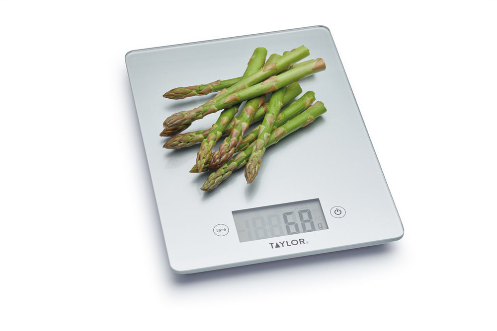 Taylor Pro Glass Digital 5Kg Kitchen Scales - Silver