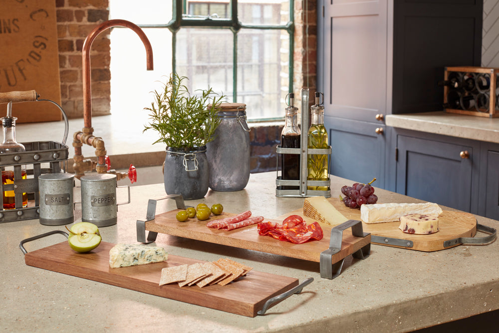 Industrial Kitchen Galvanised Metal Salt Dispenser Pot