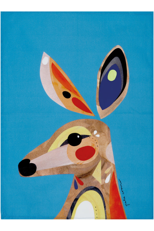 Maxwell & Williams Pete Cromer Kangaroo Tea Towel image 2