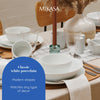 Mikasa Chalk Porcelain Dinner Plates, Set of 4, 27cm, White image 9
