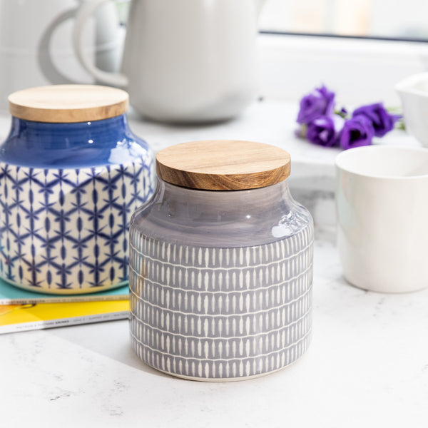 Mikasa Drift Storage Jar Grey image 5