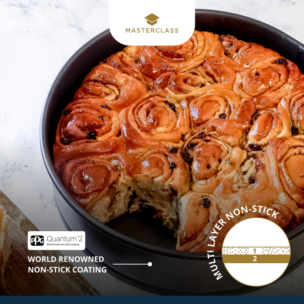 MasterClass Non-Stick Loose Base Deep Cake Pan, 20cm