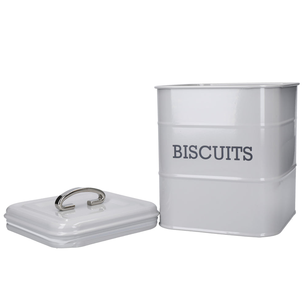 Living Nostalgia French Grey Biscuit Tin
