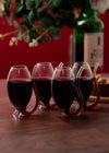 BarCraft Set of 4 Glass Port Sippers image 13