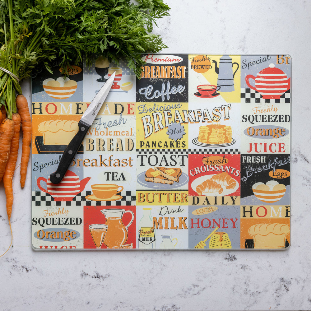 Everyday Home Retro Breakfast Work Surface Protector
