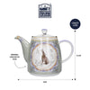 London Pottery Bell-Shaped Teapot with Infuser for Loose Tea - 1 L, Hare