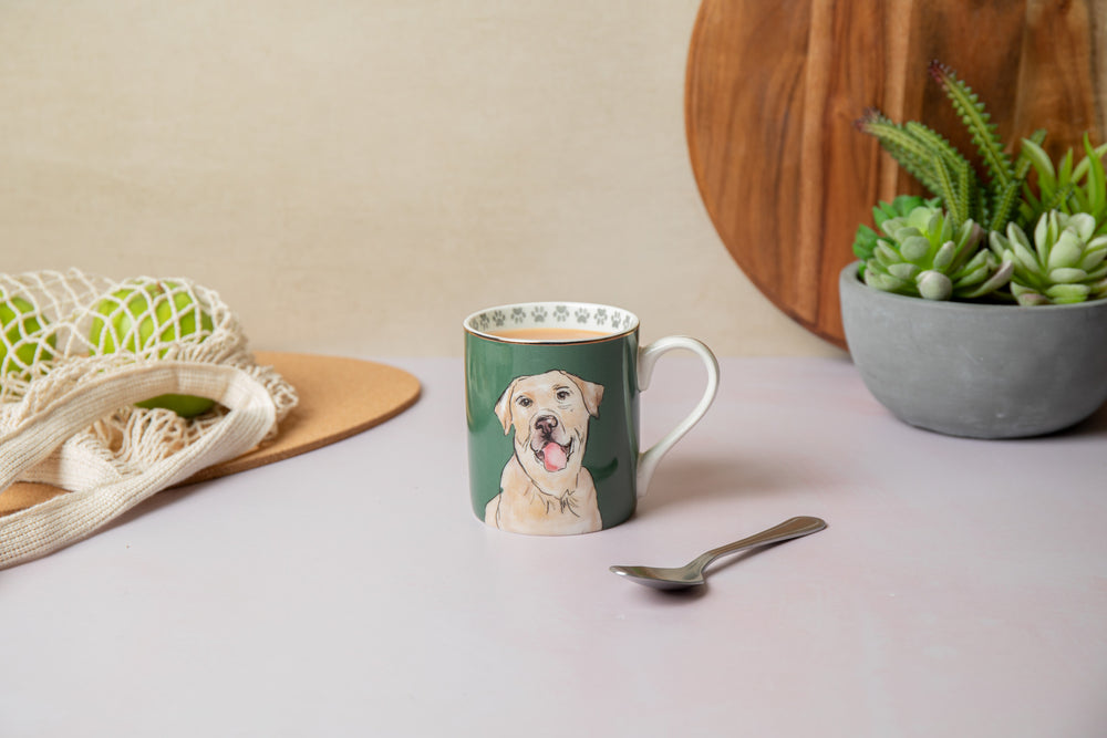 Mikasa Labrador Straight-Sided Porcelain Mug, 280ml