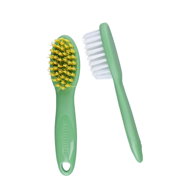 Farberware Fresh Vegetable Brush / Mushroom Cleaning Brush Set, 13.5 cm - Green (2 Pieces) image 4