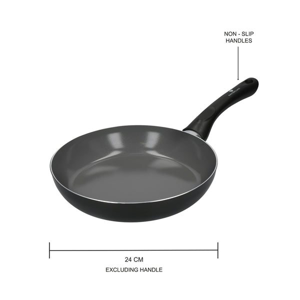 3pc Can-to-Pan Recycled Aluminium & Ceramic Frying Pan Set with 3x Non –  CookServeEnjoy