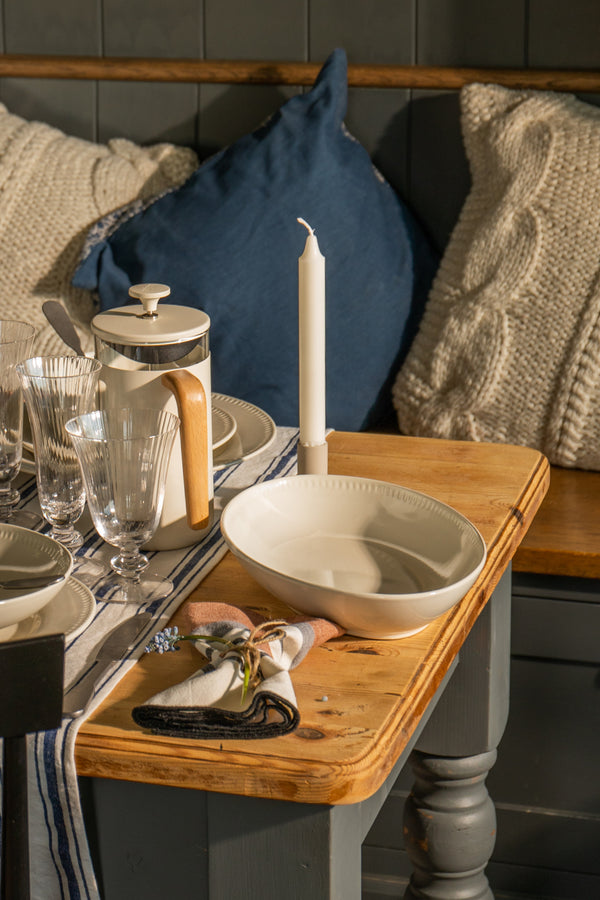 Mikasa Cranborne Stoneware Serving Bowl, 30.5cm, Cream image 6