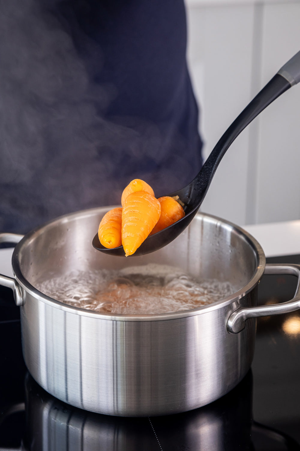 KitchenAid Soft Grip Slotted Spoon - Charcoal Grey