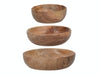 4pc Acacia Wood Serveware Set with Marble & Wood Serving Board and Three Nesting Serving Bowls image 3