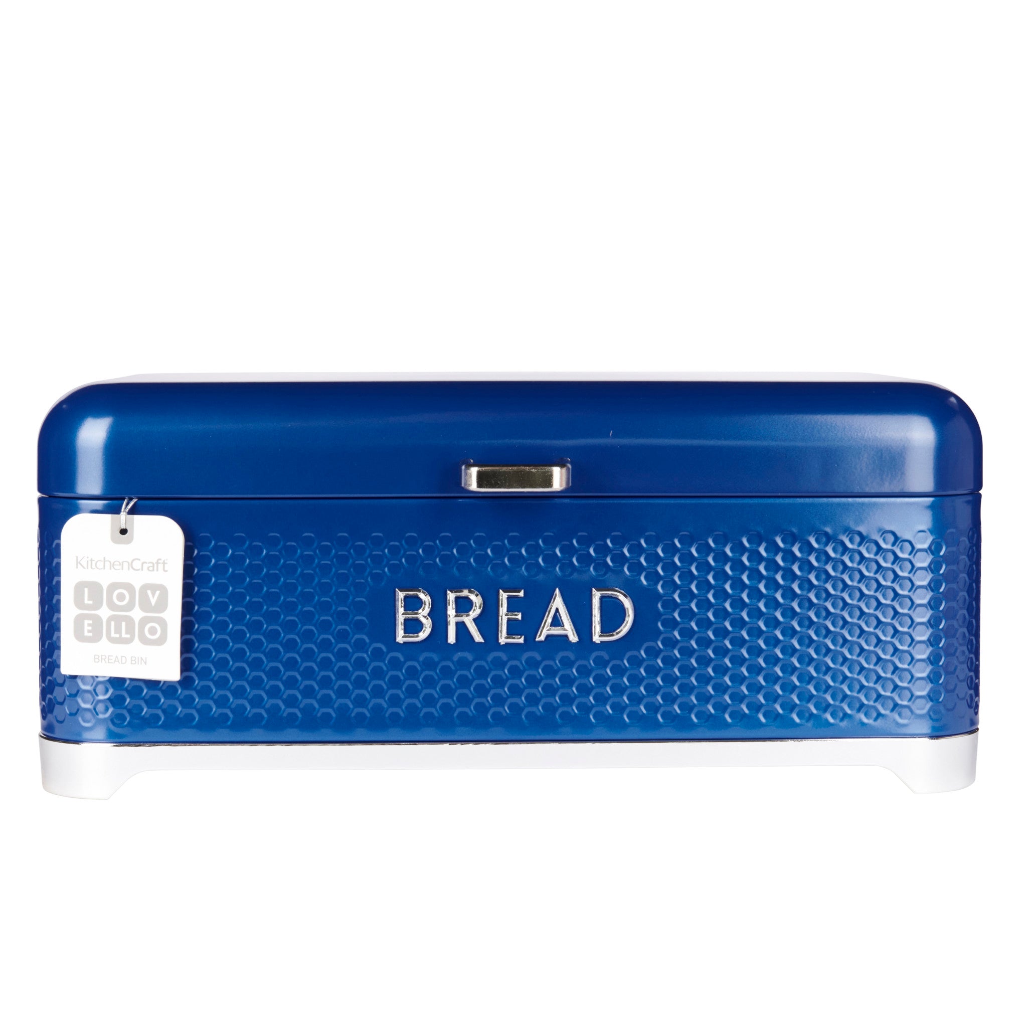 Lovello Textured Bread Bin Midnight Blue CookServeEnjoy
