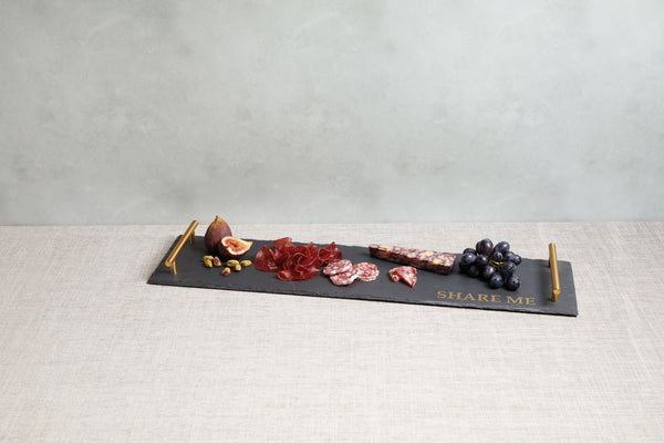 Artesà Slate with Twin Brass Coloured Handles image 5