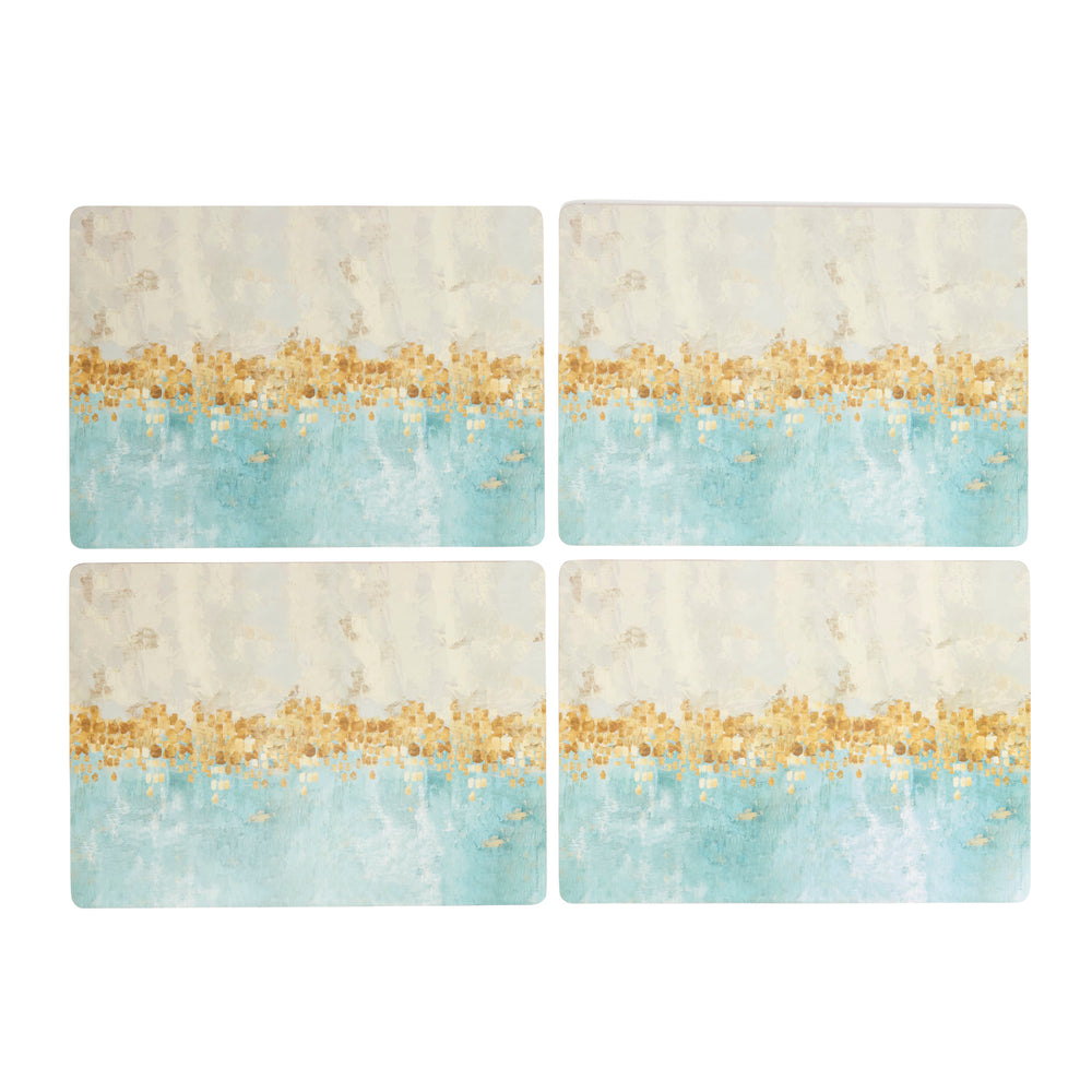 Creative Tops Golden Reflections Pack Of 4 Large Premium Placemats