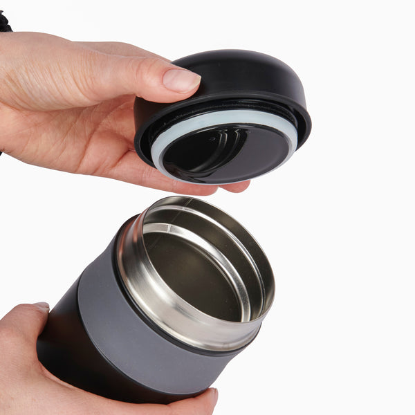 BUILT Apex Insulated Water Bottle & Food Flask Set, Black image 3