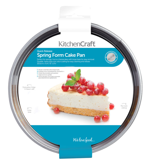 KitchenCraft Non-Stick Loose Base Springform Cake Pan, 20cm image 4