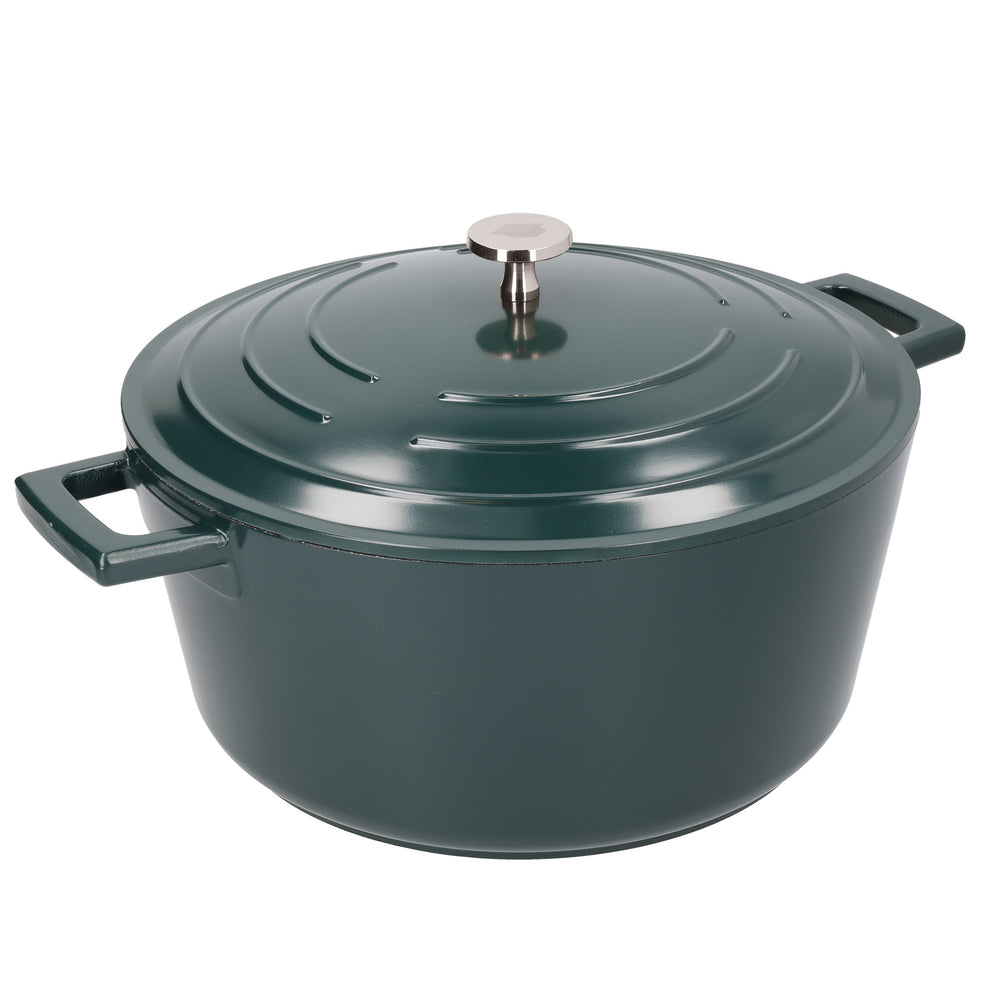 MasterClass Hunter Green Cast Aluminium Casserole Dish, 5L