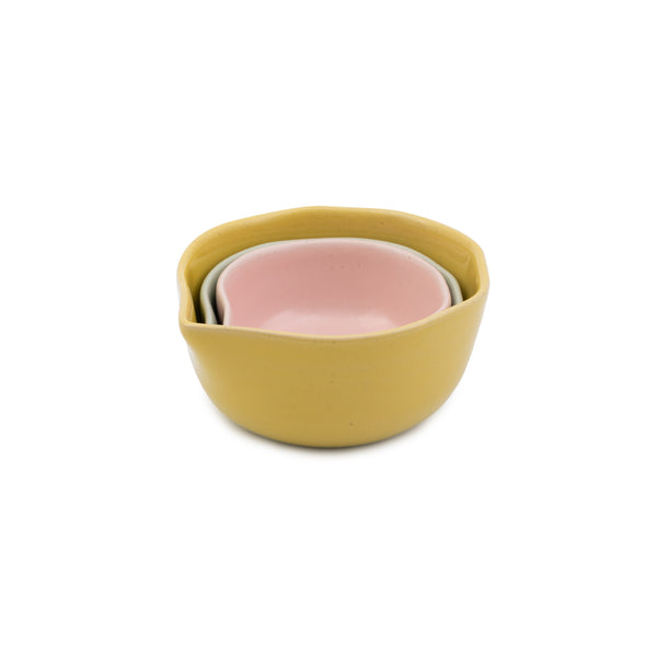 Jamie Oliver Big Love Pinch-Me Pots, Set of 3, 1, ½, ¼ cups image 2