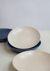 KitchenCraft Set of 4 Pasta Bowls in Gift Box, Lead-Free Glazed Stoneware - Embossed Blue / Cream image 6