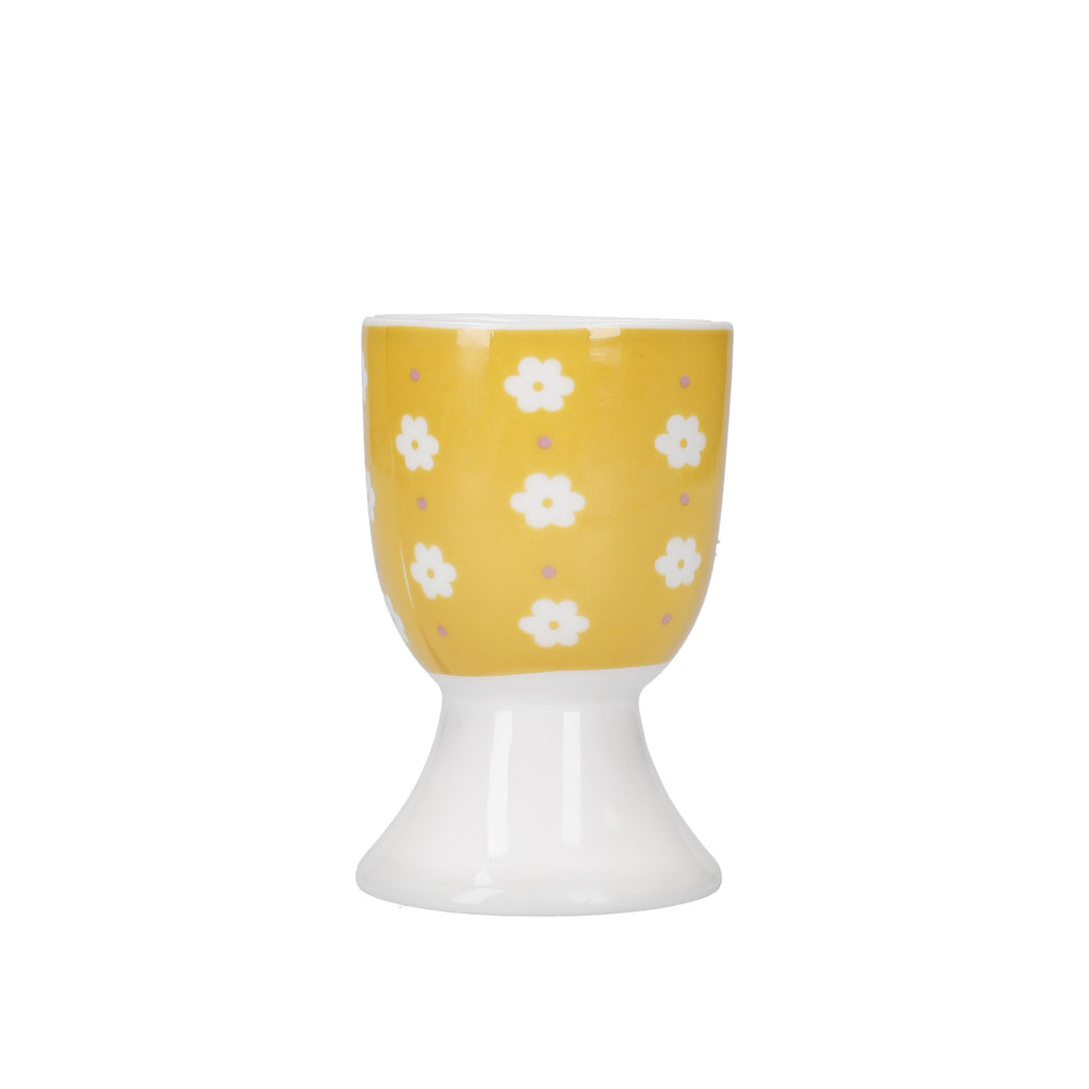 KitchenCraft Retro Floral Egg Cup Set - Porcelain, 4 Pieces