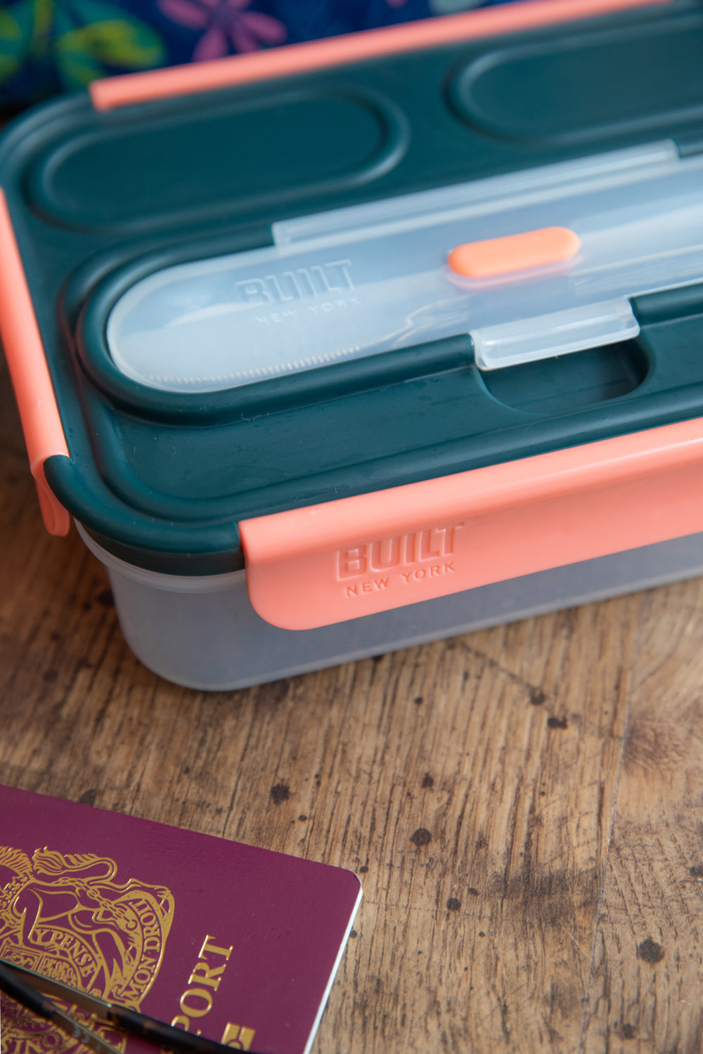 Built Tropics 1 Litre Lunch Box with Cutlery