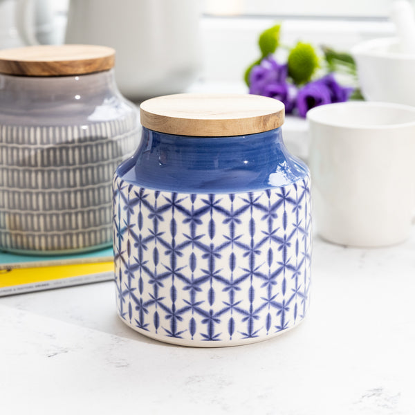 Mikasa Drift Storage Jar Blue image 6