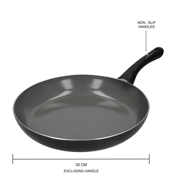 4pc Can-to-Pan Recycled Aluminium & Ceramic Frying Pan Set with 4x Non-Stick Frying Pans Sized 20cm, 24cm, 28cm and 30cm image 5