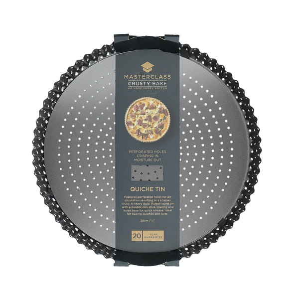 MasterClass Crusty Bake Non-Stick Fluted Round Flan / Quiche Tin, 28cm image 4