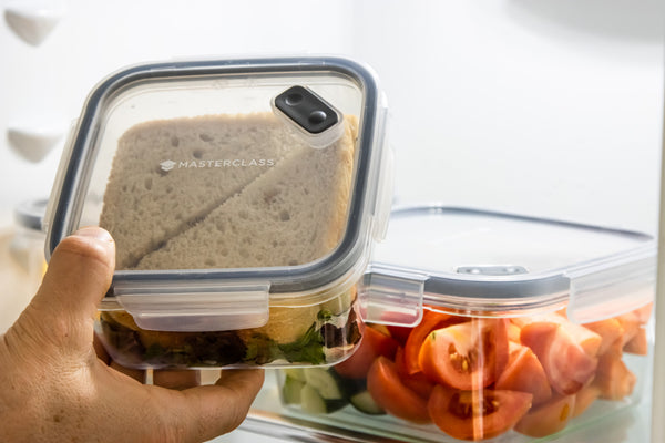 MasterClass Eco-Snap 800ml Recycled Plastic Food Storage Container - Square image 2