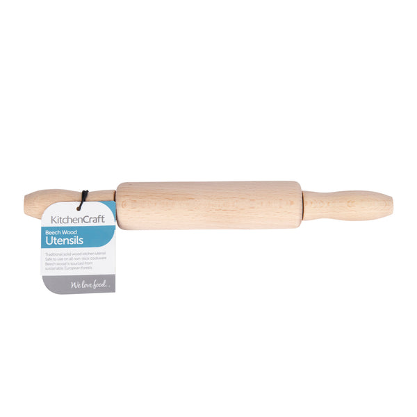 KitchenCraft Beech Wood Mini 23cm Rolling Pin image 4