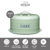 Living Nostalgia Airtight Cake Storage Tin/Cake Dome - English Sage Green image 7