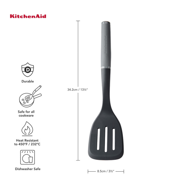 KitchenAid 5pc Soft Grip Kitchen Tool Set in Charcoal Grey image 5