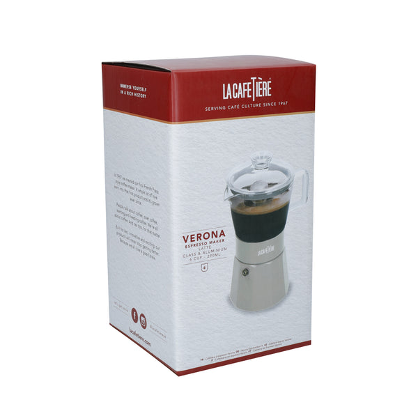La Cafetière Verona Glass Espresso Maker - 6 Cup, Latte image 11