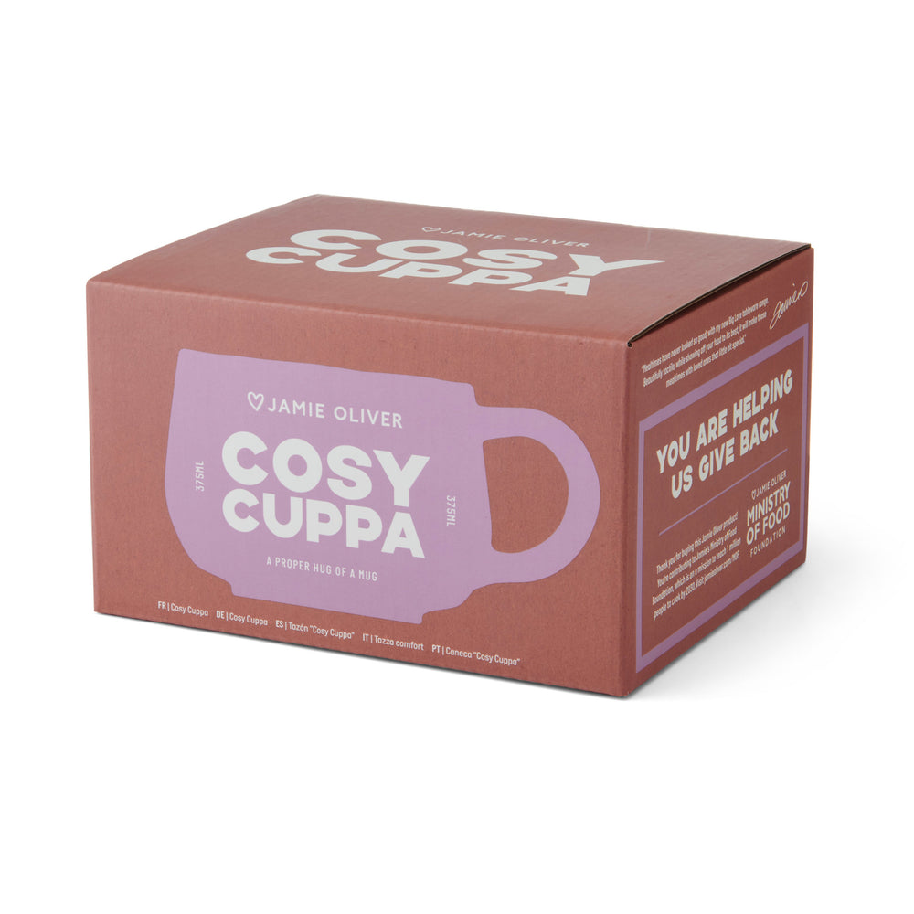 Jamie Oliver Big Love 'Cosy Cuppa' Mug, Pink, Stoneware, 375ml