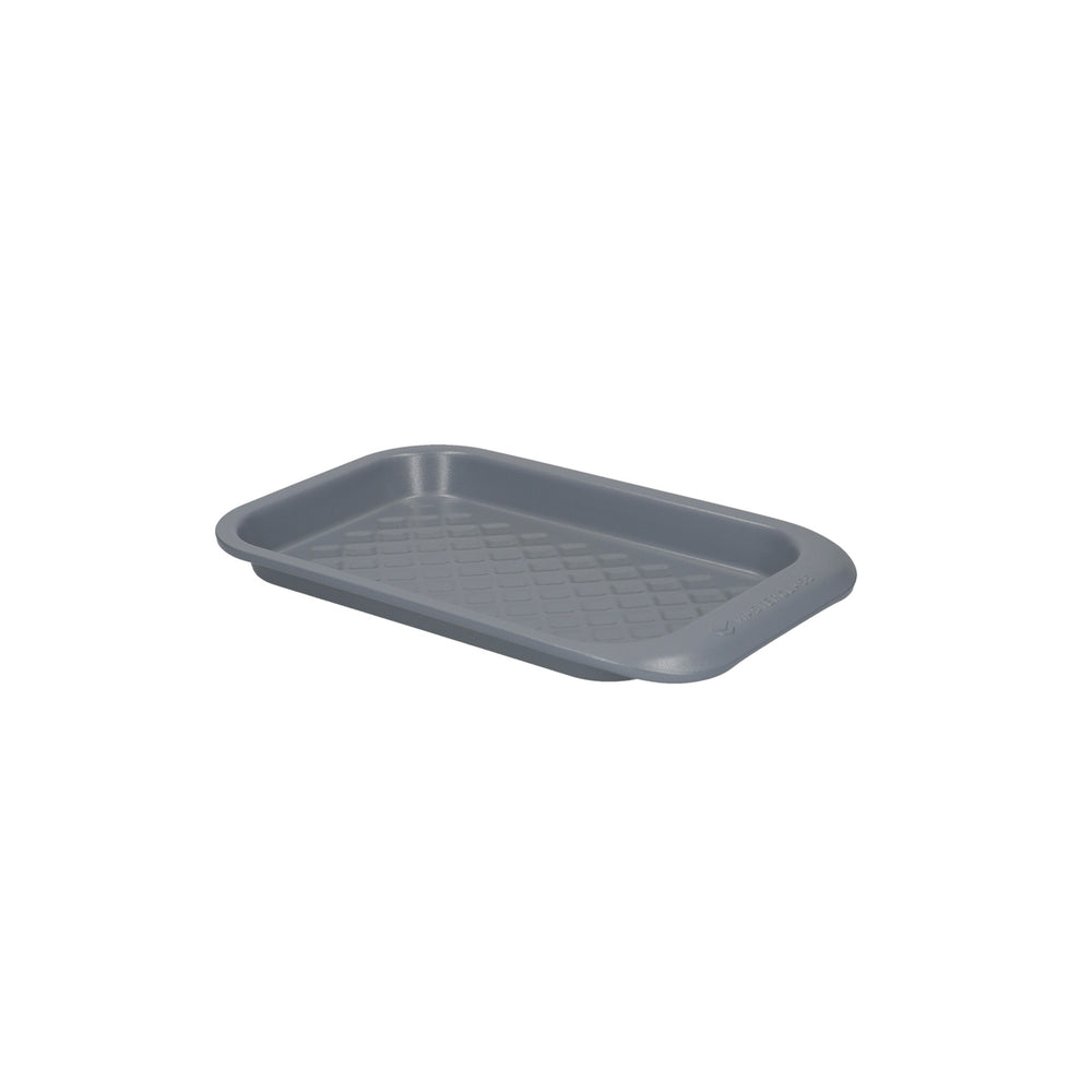 MasterClass Smart Ceramic Baking Tray with Robust Non-Stick Coating, Carbon Steel, Grey, 23 x 15cm
