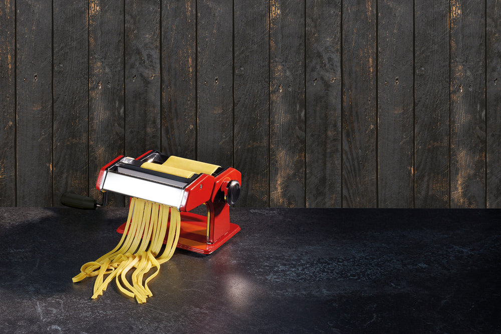 KitchenCraft World of Flavours Red Stainless Steel Pasta Maker