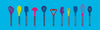 Colourworks Brights Navy Silicone-Headed Slotted Spoon image 5